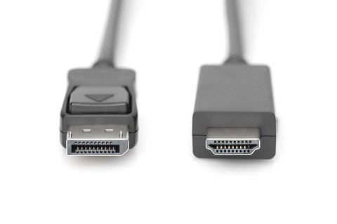 Kabel adapter DisplayPort 1.2 z zatrzaskiem 4K 60Hz UHD Typ DP/HDMI A M/M czarny 2m Digitus