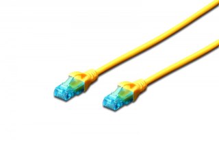 Patch cord U/UTP kat.5e PVC 5m żółty Digitus