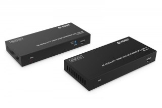 Przedłużacz/Extender HDMI 4K 60Hz 150m po skrętce Cat.6A/7/8 HDBaseT HDCP2.2 IR EDID PoC, zestaw Digitus