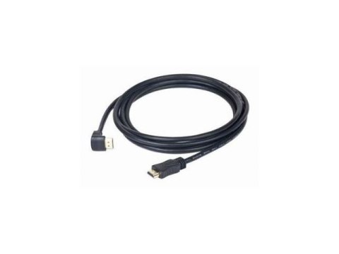 Kabel HDMI-HDMI v2.0 3D TV High Speed Ethernet 3M kątowy 90'' (pozłacane końcówki) Gembird