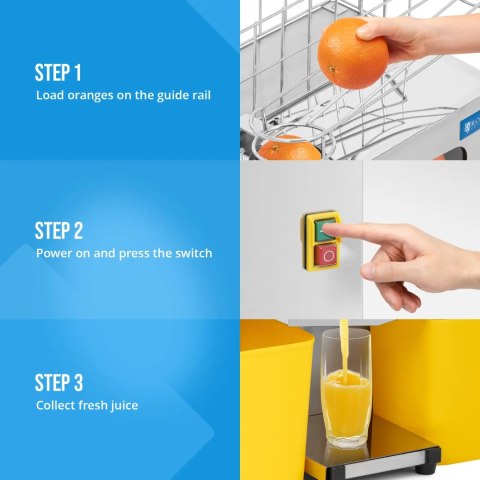 Wyciskarka półautomatyczna do pomarańczy 20 szt. / min 120 W Royal Catering