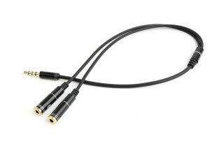 Adapter audio mikrofon 3.5mm minijack, 4PIN, 0.2m Gembird