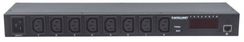 Listwa zasilajaca rack 19 1U 110V-250V/16A 8 gniazd C13 zarządzalna IP Intellinet