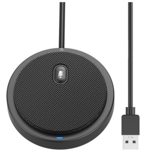 Mikrofon konferencyjny dookólny USB 2.0 z wyciszeniem Techly
