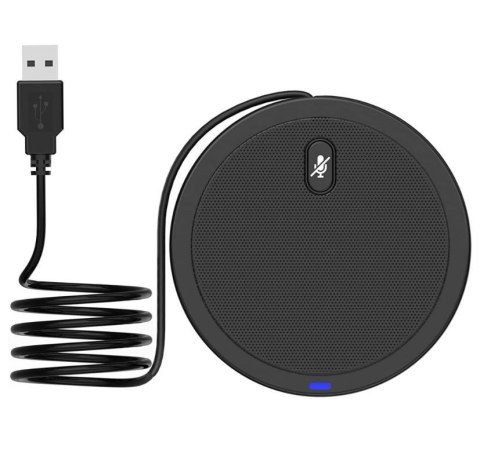 Mikrofon konferencyjny dookólny USB 2.0 z wyciszeniem Techly