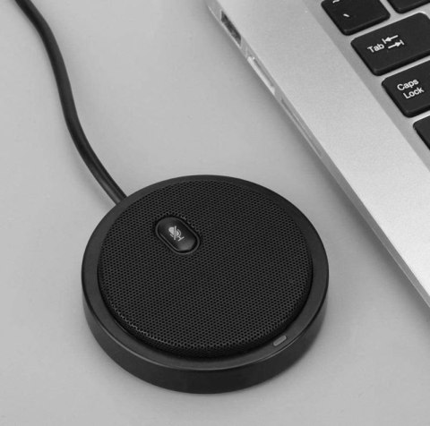 Mikrofon konferencyjny dookólny USB 2.0 z wyciszeniem Techly