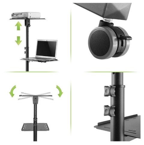 Mobilny stolik do projektora metalowy Techly