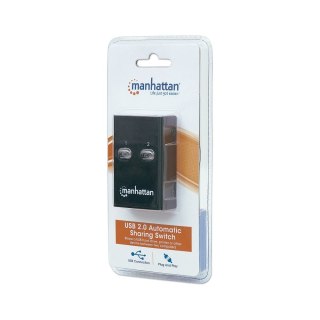 Przełącznik automatyczny Hi-Speed USB 2.0 2 PC - 1 USB Manhattan