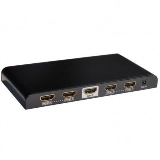 Rozdzielacz-splitter HDMI 1/4 Ultra HD, 3D Techly