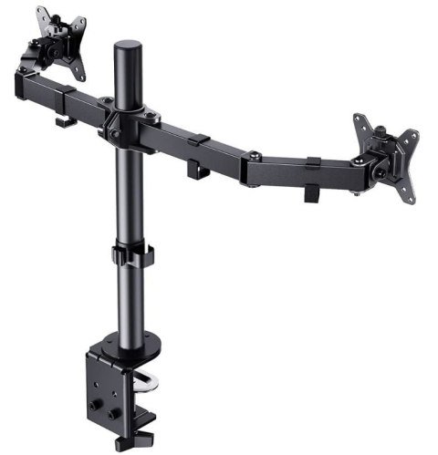 Uchwyt biurkowy na dwa monitory 13-32 cali 8kg Techly