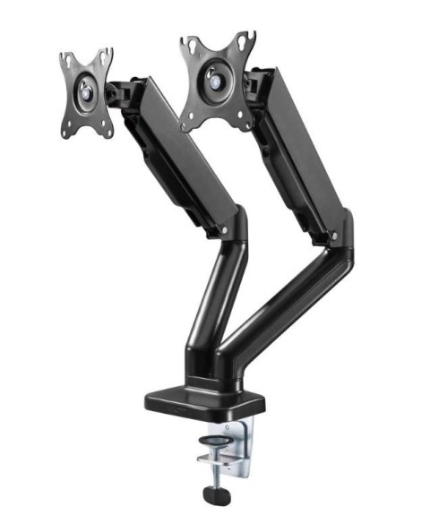 Uchwyt na dwa monitory 17-32 cali 9kg biurkowy obrotowy gazowy Techly