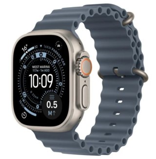 Watch Ultra 3 GPS + Cellular Koperta 49 mm z tytanu w kolorze naturalnym Pasek Ocean w kolorze marynarskiego granatu Apple