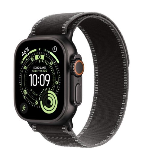 Watch Ultra 3 GPS + Cellular koperta 49 mm z tytanu w kolorze czarnym, opaska Trail w kolorze czarnym/węgla drzewnego - rozmiar  Apple
