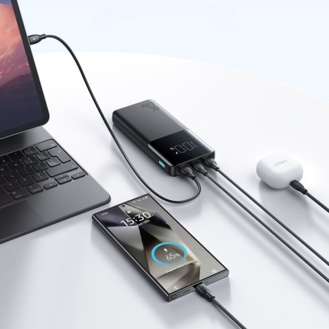 Powerbank 10000mAh 25W 2x USB-A 1x USB-C SFC - czarny JOYROOM