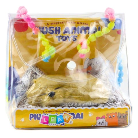 Śpiący Pies Labrador Na Poduszce Figurka z Futerkiem Torba Dźwięki LEAN Toys