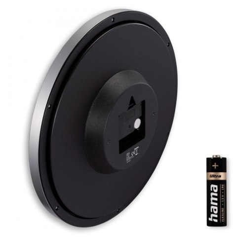 Zegar ścienny 30cm Mallorca Srebrny Hama