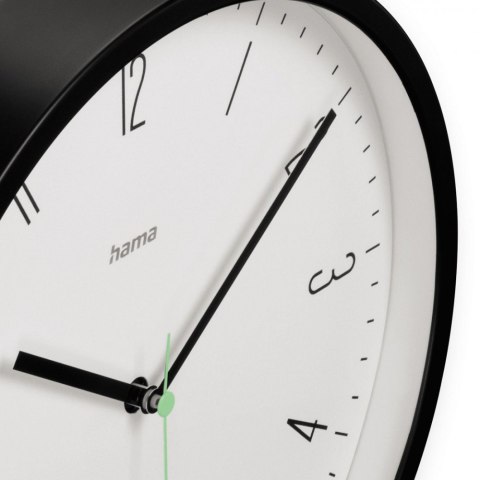 Zegar ścienny Capri 25 cm Czarny Hama