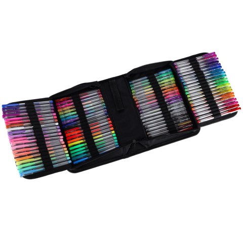 Długopisy żelowe kolorowe w etui 100 sztuk + 100 wkładów Kik Sp. z o. o. Sp. k.