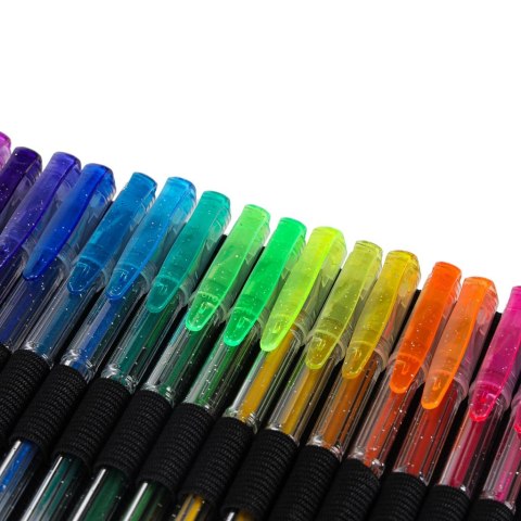 Długopisy żelowe kolorowe w etui 100 sztuk + 100 wkładów Kik Sp. z o. o. Sp. k.