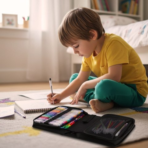 Długopisy żelowe kolorowe w etui 100 sztuk + 100 wkładów Kik Sp. z o. o. Sp. k.