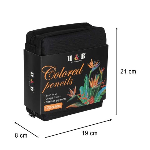 Kredki ołówkowe kolorowe w etui zestaw 120 sztuk Kik Sp. z o. o. Sp. k.