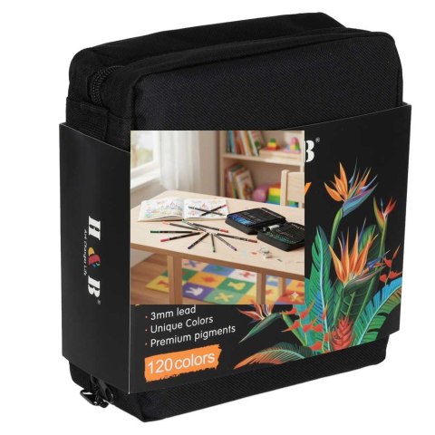 Kredki ołówkowe kolorowe w etui zestaw 120 sztuk Kik Sp. z o. o. Sp. k.