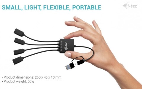 HUB USB-C/USB-A Cable 4 port (2x USB-C 2x USB-A) I-tec