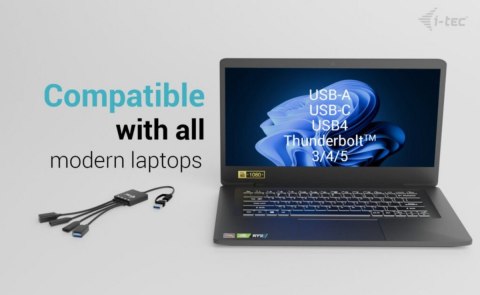 HUB USB-C/USB-A Cable 4 port (2x USB-C 2x USB-A) I-tec