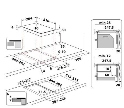 Płyta indukcyjna WSQ0530NE Whirlpool