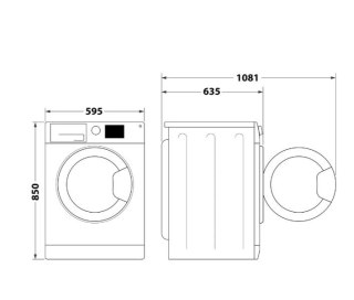 Pralko-suszarka FFWDD1076258BVEU Whirlpool