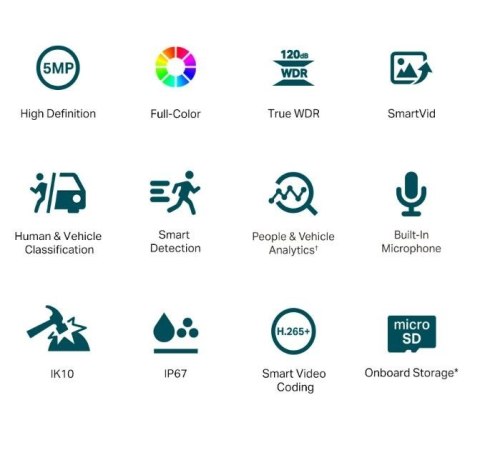 Kamera sieciowa VIGI C250(2.8mm) 5MP Full-Color Dome TP-LINK