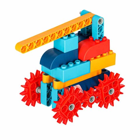 Klocki konstrukcyjne do budowania ruchome z silnikiem 116 elementów Kik Sp. z o. o. Sp. k.