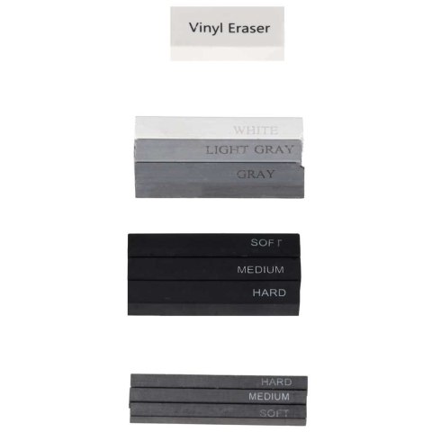 Ołówki do szkicowania rysowania zestaw plastyczny 54 elementy Kik Sp. z o. o. Sp. k.