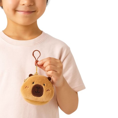 Pluszowy Portfelik Kapibara Brelok Dla Dzieci Brązowy LEAN TOYS