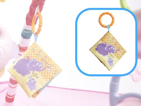 Mata Edukacyjna z pałąkami Basen z piłeczkami różowa Kik Sp. z o. o. Sp. k.