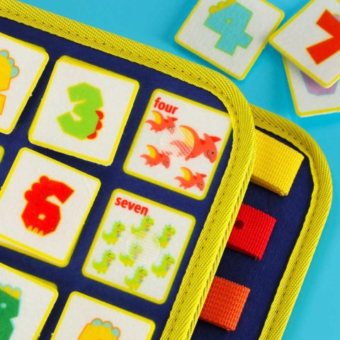 Tablica manipulacyjna sensoryczna montessori walizka plecak niebieski Kik Sp. z o. o. Sp. k.