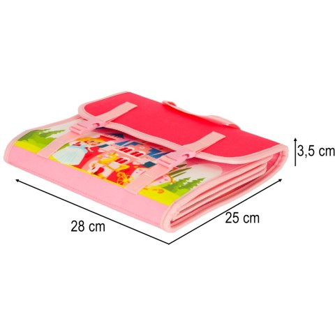 Tablica manipulacyjna sensoryczna montessori walizka plecak różowy Kik Sp. z o. o. Sp. k.