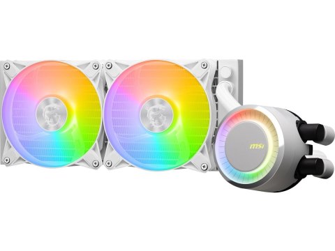 Chłodzenie MAG CORELIQUID E240 White 240mm 2xARGB FAN MSI