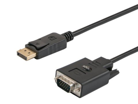 Kabel DisplayPort (M) - VGA (M) 1,8m, CL-92 Savio
