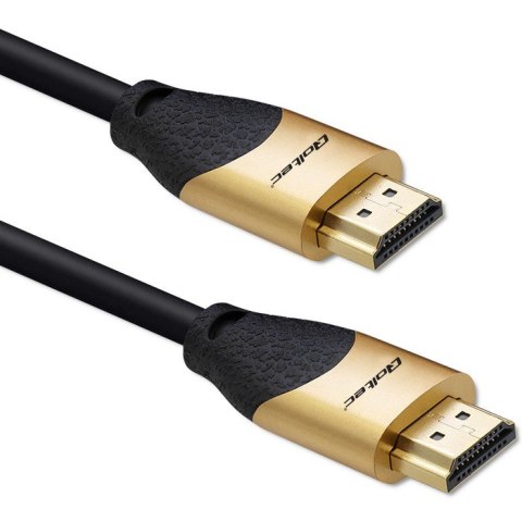 Kabel HDMI v2.1 Ultra High Speed 8K | 60Hz | 28AWG | 2m Złoty Qoltec