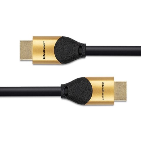 Kabel HDMI v2.1 Ultra High Speed 8K | 60Hz | 28AWG | 2m Złoty Qoltec