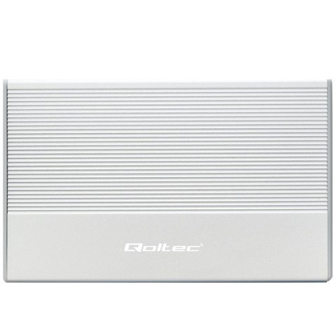 Obudowa | Kieszeń na dysk SSD HDD 2.5 cala| SATA | USB 3.0 | Super speed 5Gb/s | 2TB | Srebrna Qoltec