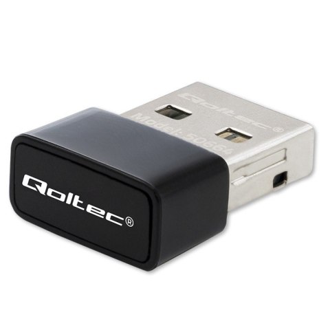 Ultraszybki bezprzewodowy mini adapter USB Wi-Fi | standard AC | 650Mbps Qoltec