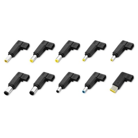 Uniwersalny zasilacz sieciowy 65W | 10 wtyczek Qoltec