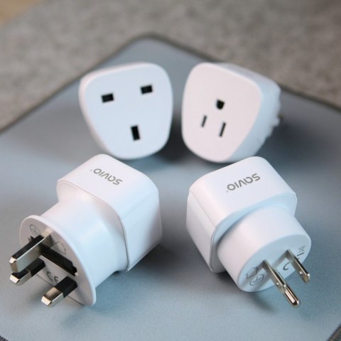 Adapter podróżny, gniazdo EU - wtyk UK AP-04 Savio