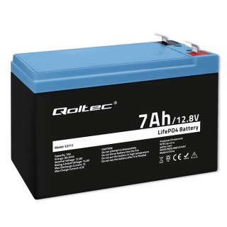 Akumulator LiFePO4 Litowo-Żelazowo-Fosforanowy | 12.8V | 7Ah | 89.6Wh | BMS Qoltec