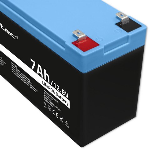 Akumulator LiFePO4 Litowo-Żelazowo-Fosforanowy | 12.8V | 7Ah | 89.6Wh | BMS Qoltec