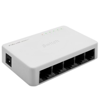 SWITCH przełącznik sieciowy 5 x port RJ45 | 100Mbps | Fast Ethernet| LAN Qoltec
