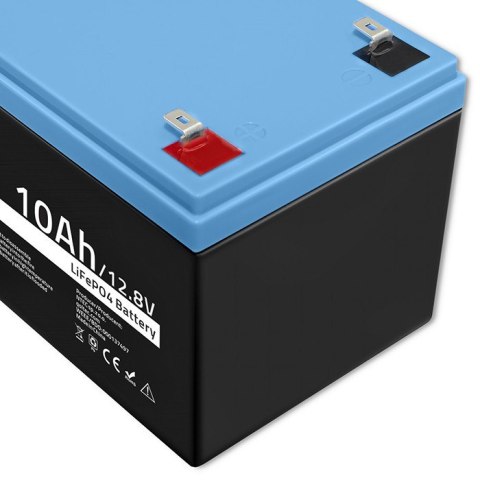 Akumulator LiFePO4 litowo-żelazowo-fosforanowy | 12.8V | 10Ah | 128Wh | BMS Qoltec