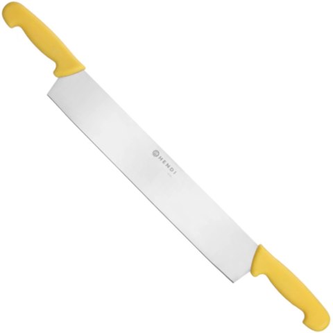 Nóż do sera z dwoma uchwytami 655 mm - żółty Hendi